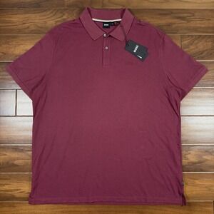 Hugo Boss‎ Men's Size 2XT Dark Red Pallas Polo Shirt Logo